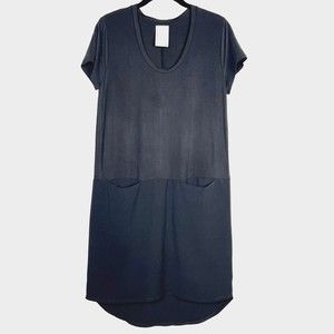 Anthropologie Dolan Shift Dress Left Coast Loren Womens XS Black Pullover Tunic
